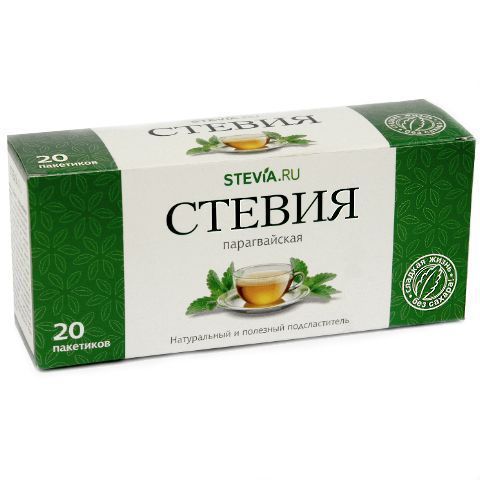 Стевия в чайных фильтр-пакетах Стевия в чайных фильтр-пакетах