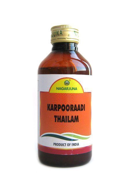 Масло массажное Карпуради тайлам Nagarjuna 200 мл Масло массажное Карпуради тайлам Nagarjuna 200 мл