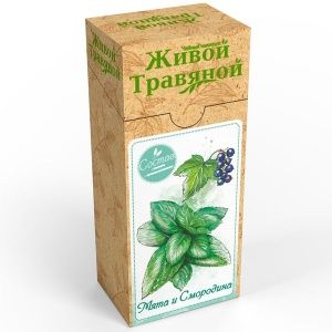Чай живой травяной "Мята и смородина" 50 гр Чай живой травяной "Мята и смородина" 50 гр
