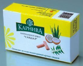 Мыло натуральное "Сандал" КАРНИВА 100 г Мыло натуральное "Сандал" КАРНИВА 100 г