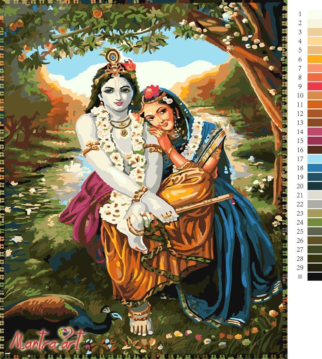 Набор для рисования Mantra Art  Кришна-Радха