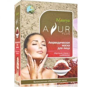 Маска для лица "Мултани глина + Шафран", 100г Маска для лица "Мултани глина + Шафран", 100г
