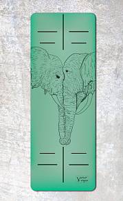 Коврик для йоги «Elephants»  Non Slip, 183*65*0,4 см